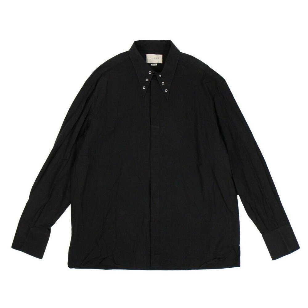 HOST PICK 🥳Gucci Cotton Popeline Button Down Shirt in Black